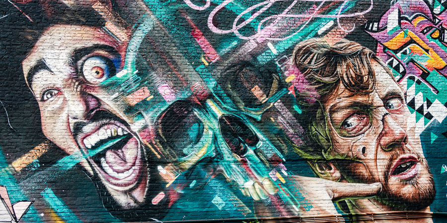 Indrukwekkende mural
